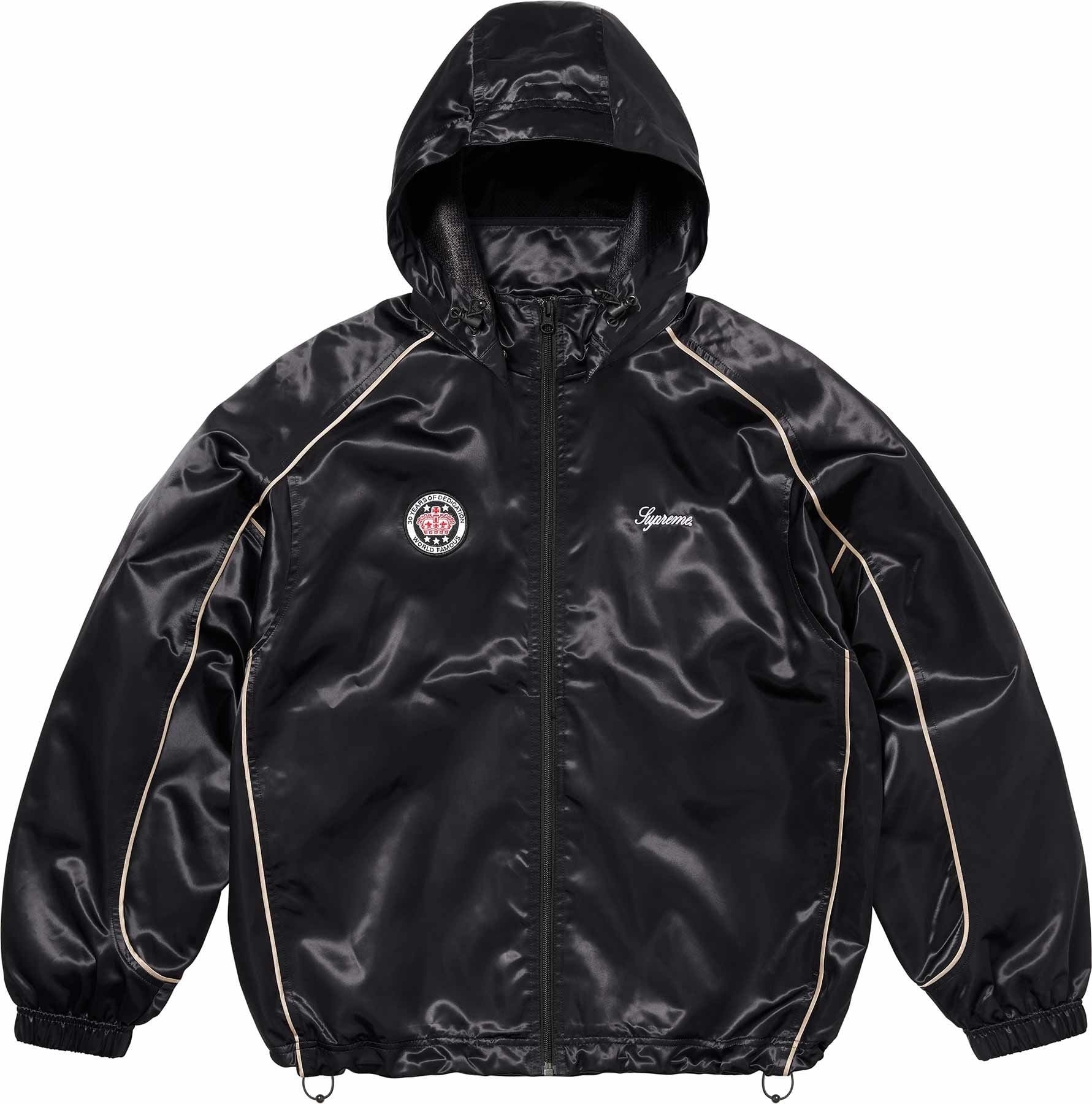 Satin Hooded Track Jacket view 12
